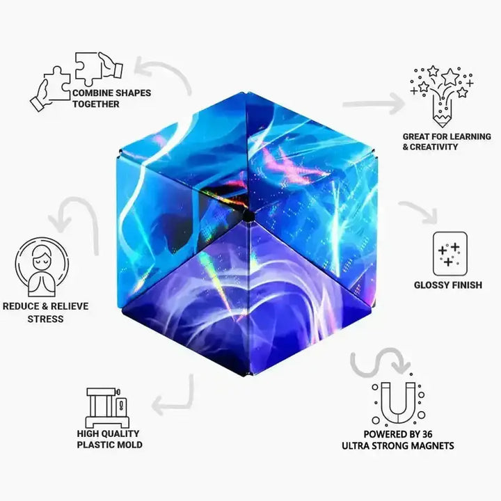 Shashibo Vapor 2.0 Magnetic Puzzle Cube STEM STEAM MESH