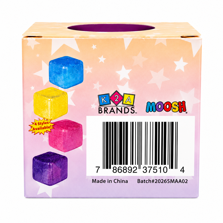 Sugah-Mals Glitter Mini Sugar Cube Squishy Fidget Toy 1pc