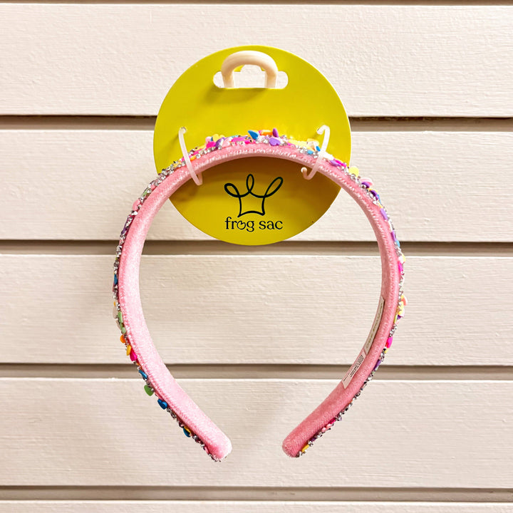 Candy Heart Headband - Confetti Hair Band: Rainbow