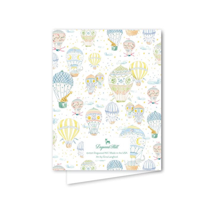 Balloon Festival Baby Card: Single Card