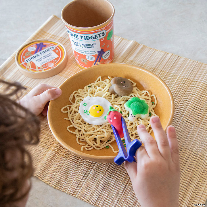 Foodie Fidgets Ramen Noodles and Toppings Fidgets for Kids