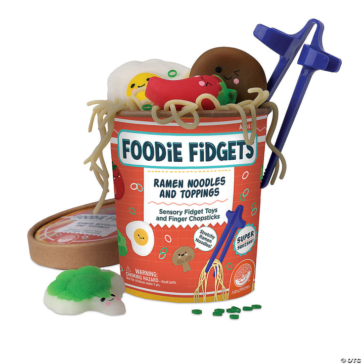 Foodie Fidgets Ramen Noodles and Toppings Fidgets for Kids