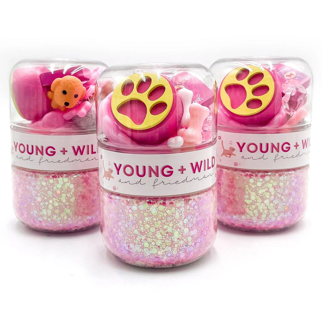 Grab & Go Dough Jar - Pink Pet Shop