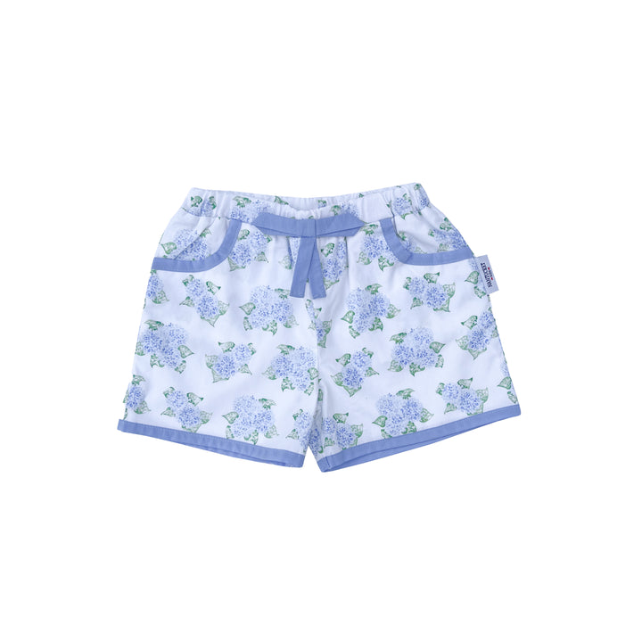 Hydrangeas In Bloom Poplin Play Shorts