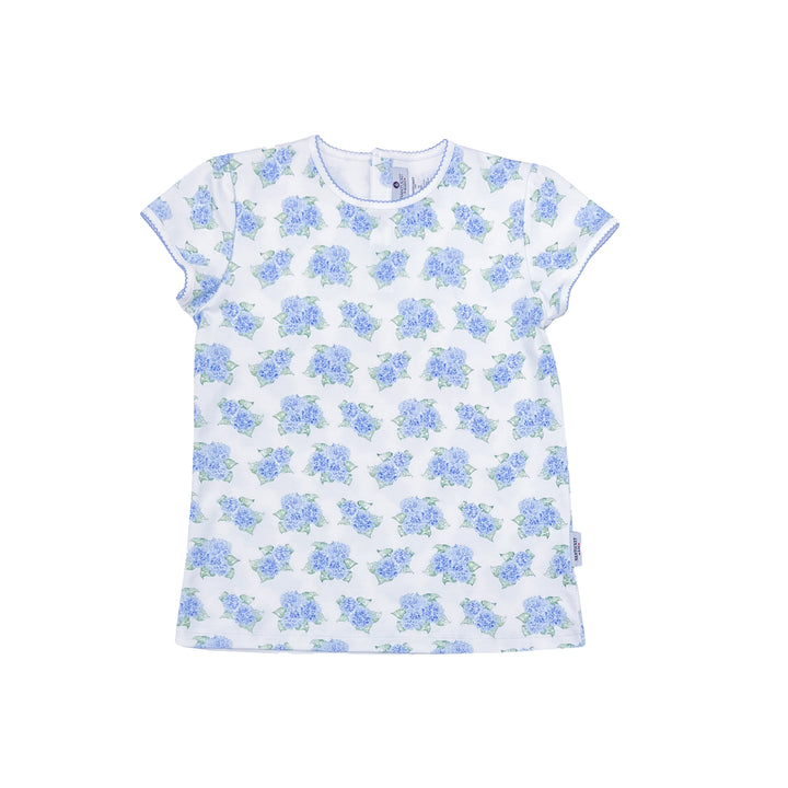 Pima Play Tee-Hydrangeas In Bloom