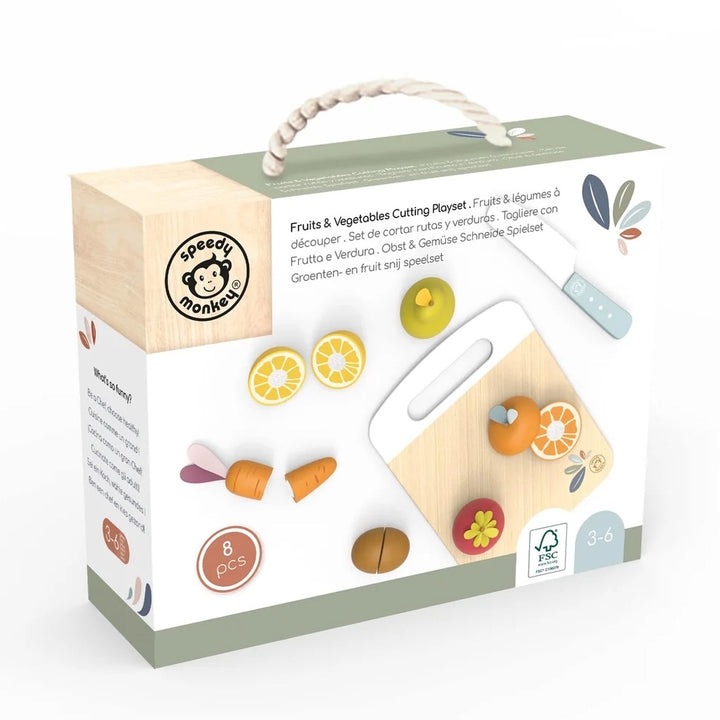 Fruits & Vegetables Cutting Playset