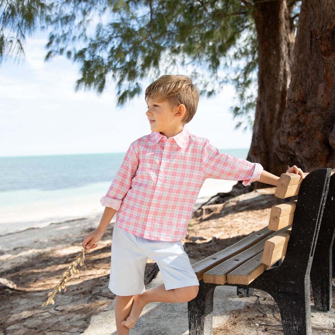 Boy's Button Down-Madaket Plaid