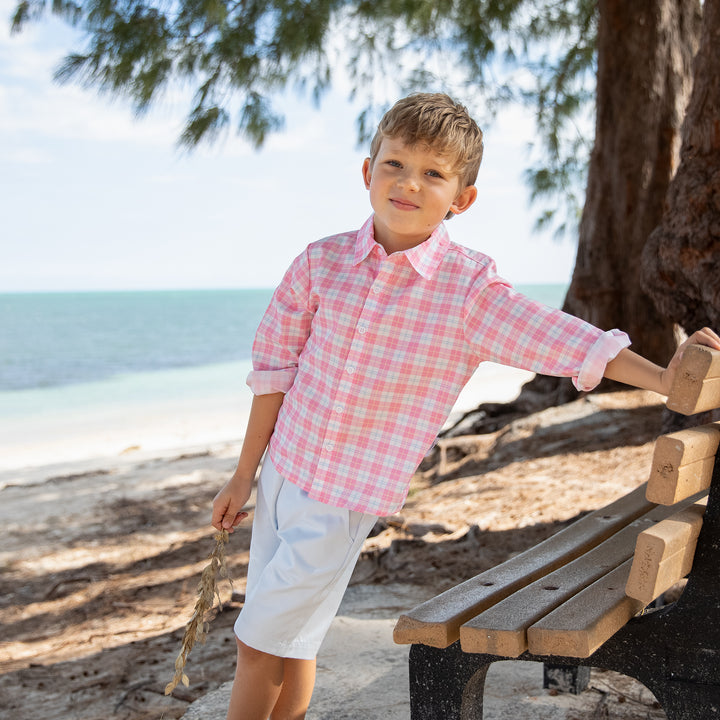 Boy's Button Down-Madaket Plaid