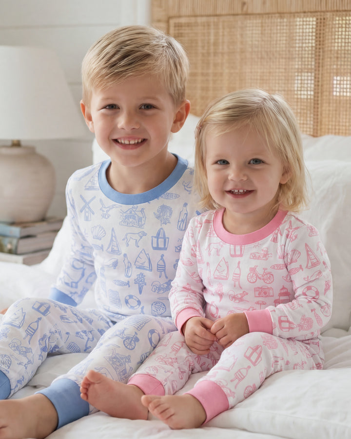 Nantucket Collection Pima Jammies-Bubblegum