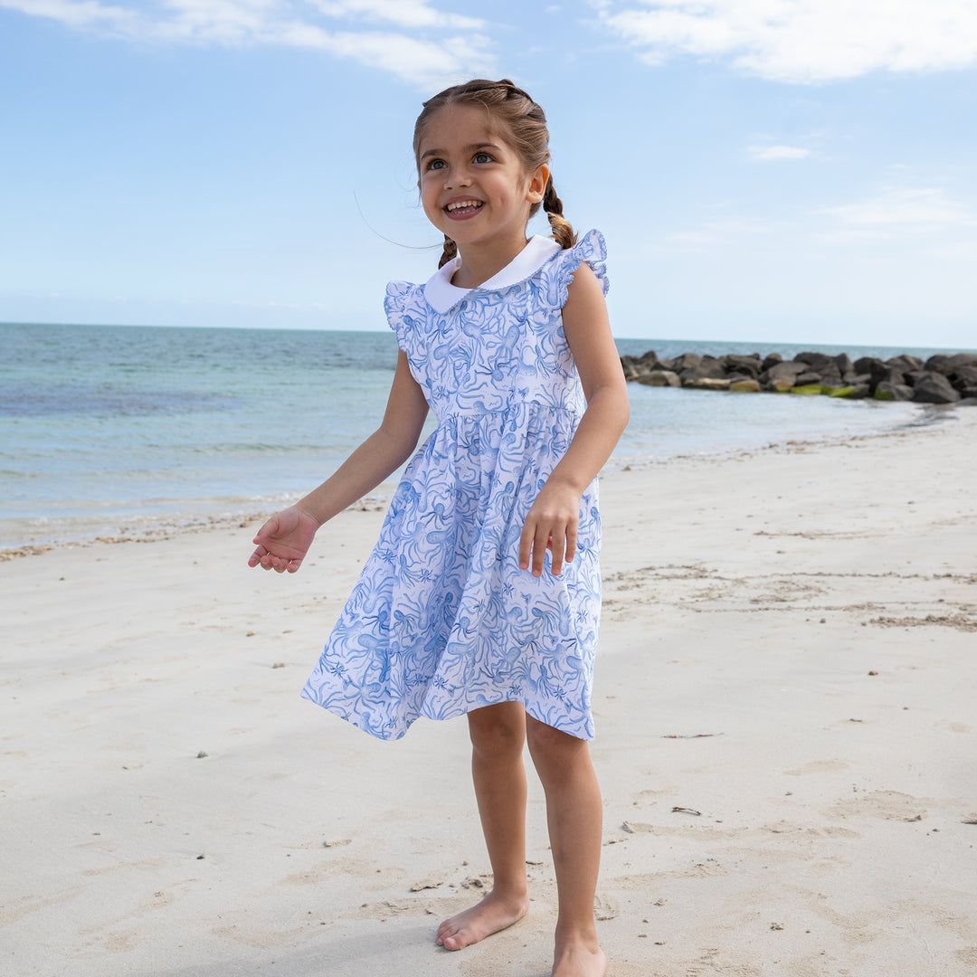 Nellie Dress-Octopus Toile