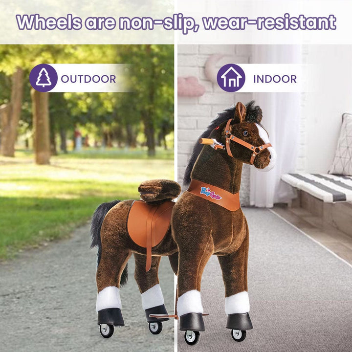 PonyCycle Large Ride On Horse - Chocolate