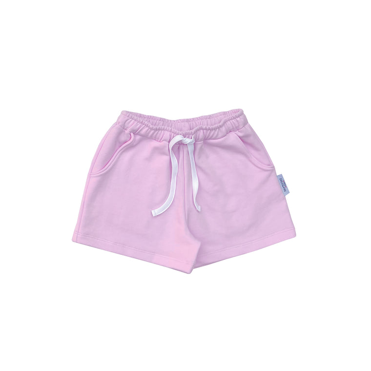 French Terry Play Shorts-Primrose