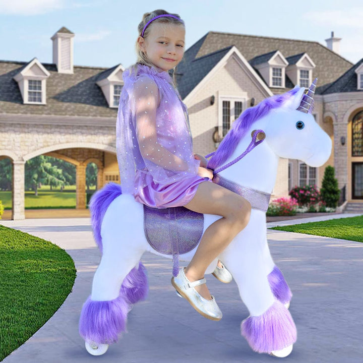 Model U Ride-On Unicorn Age 4-7 Purple