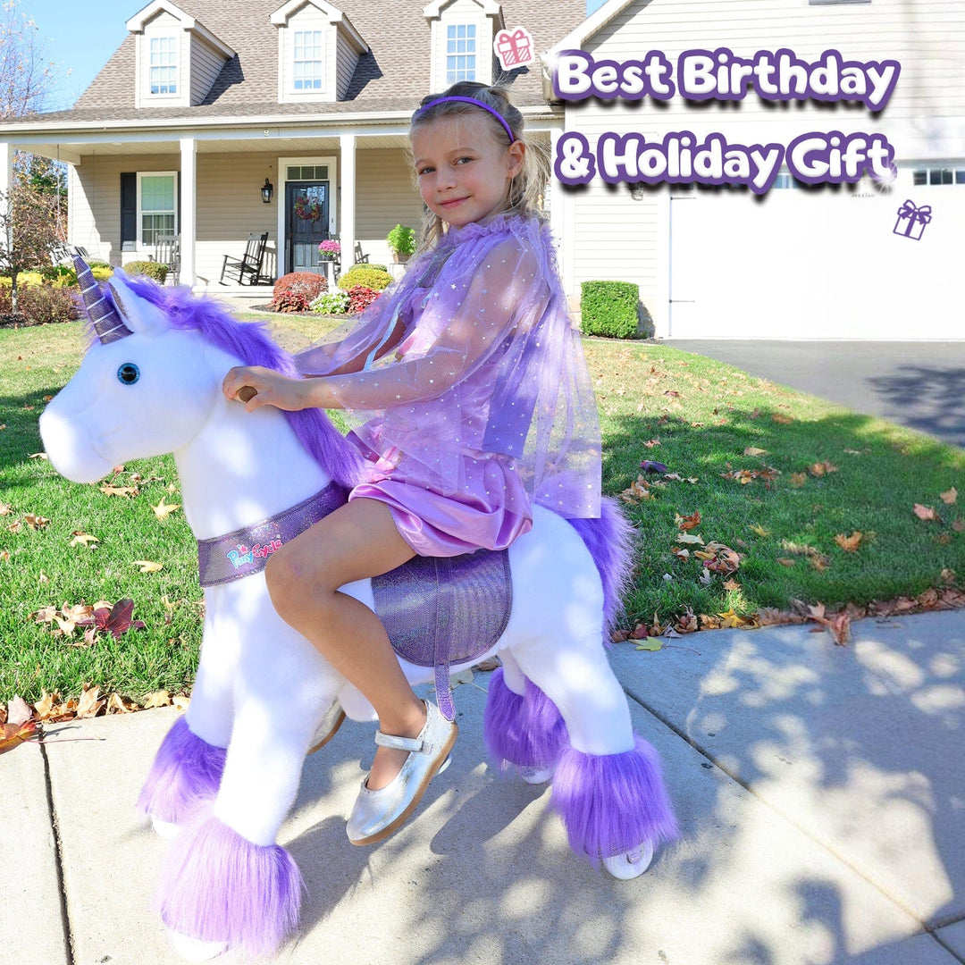 Model U Ride-On Unicorn Age 4-7 Purple
