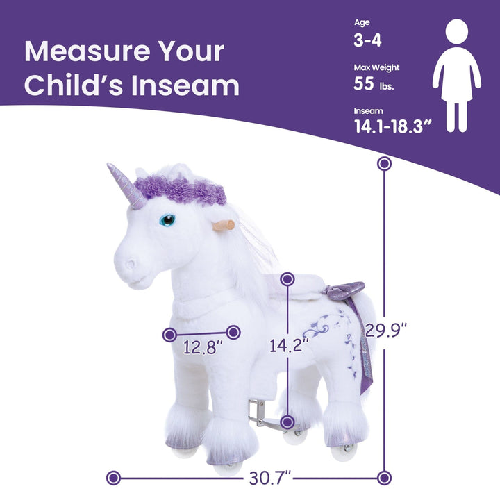 Model X Ride on Unicorn for Age 3-4 Purple
