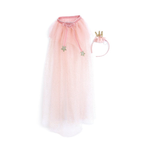 PRINCESS CAPE AND HEADBAND SET