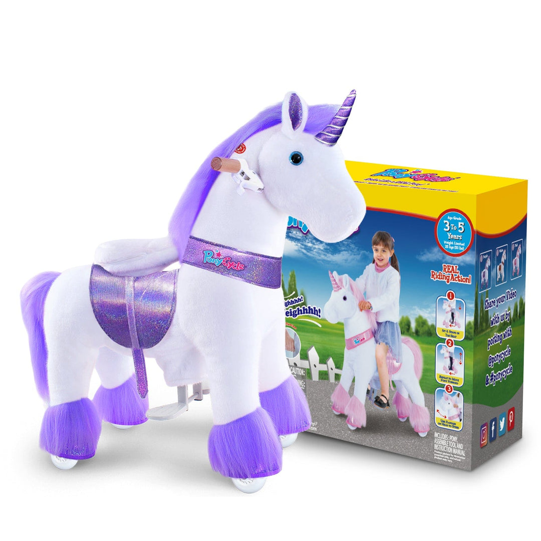 Model U Ride-On Unicorn Age 3-4 Purple