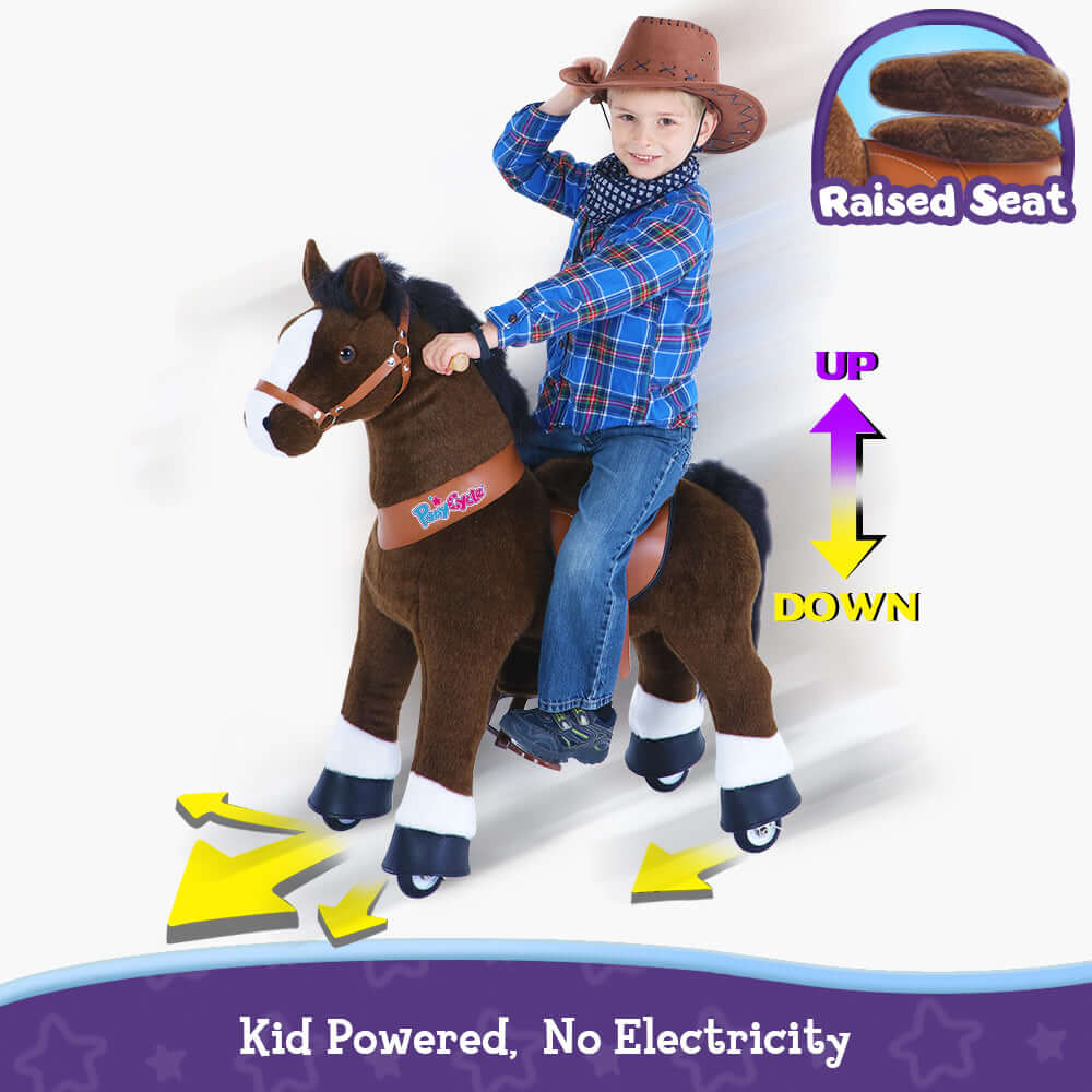 Model U Ride On Horse Toy Age 3-4 Chocolate