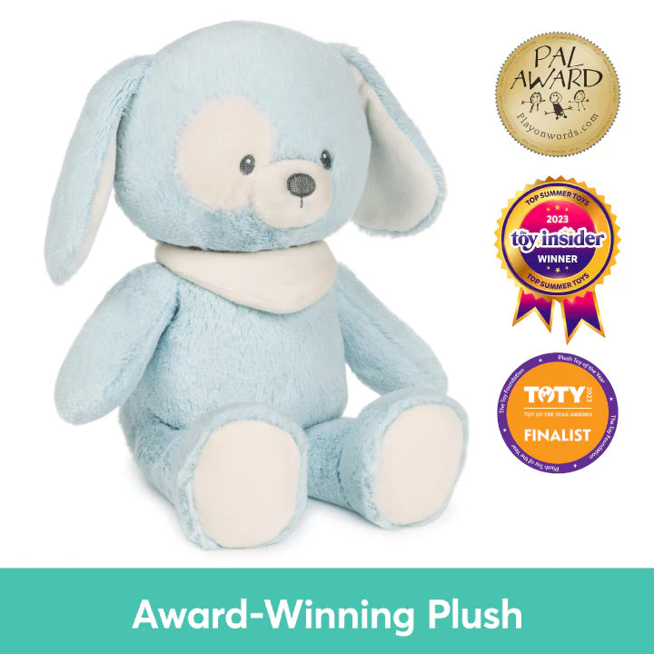 GUND 100% Recycled Puppy, Blue, 13 in