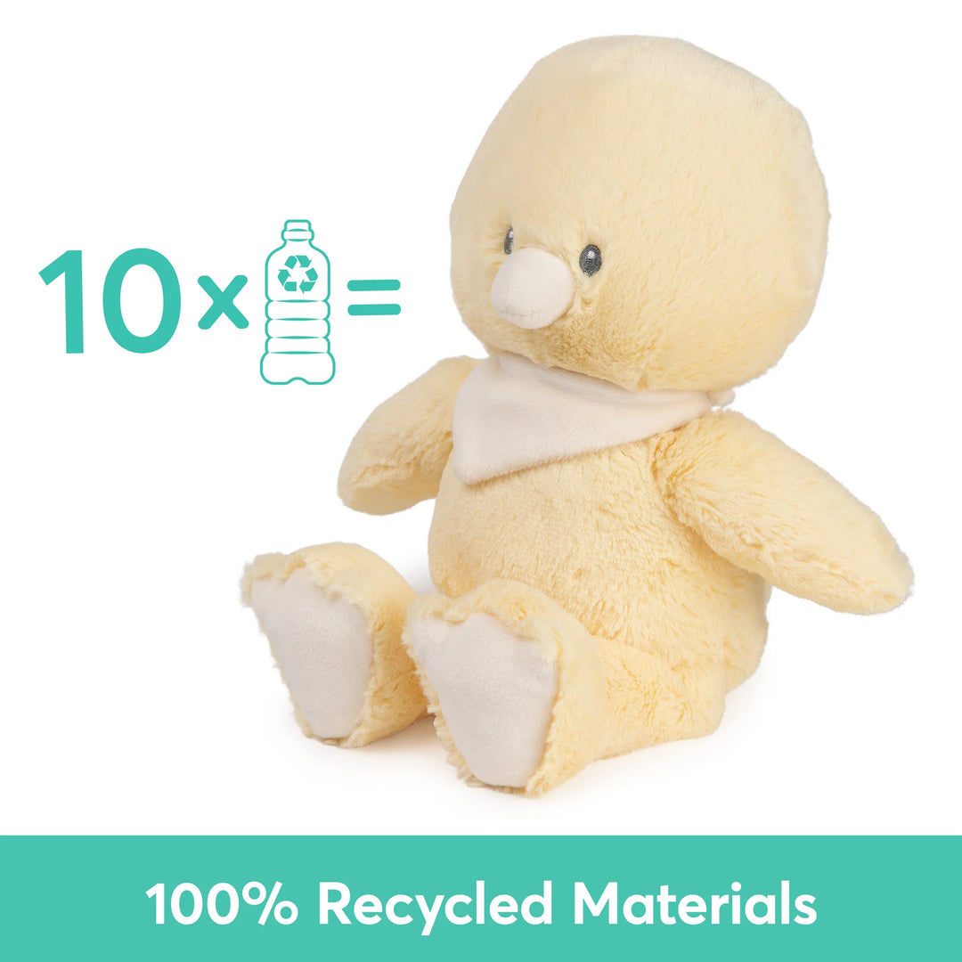 GUND 100% Recycled Duckling, Yellow, 13 in