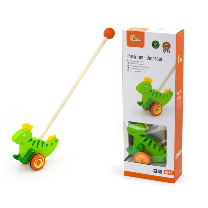 Viga Push Along Toy Dinosaur