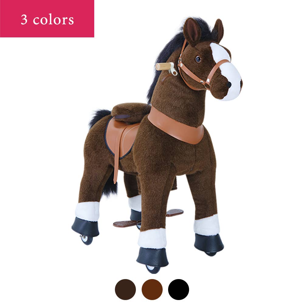 PonyCycle Ride-On Chocolate Brown Horse Model U for age 3-5
