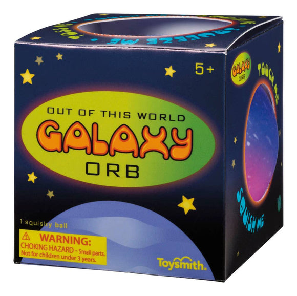 Galaxy Orb, 4" Diameter, Squishy, tactile