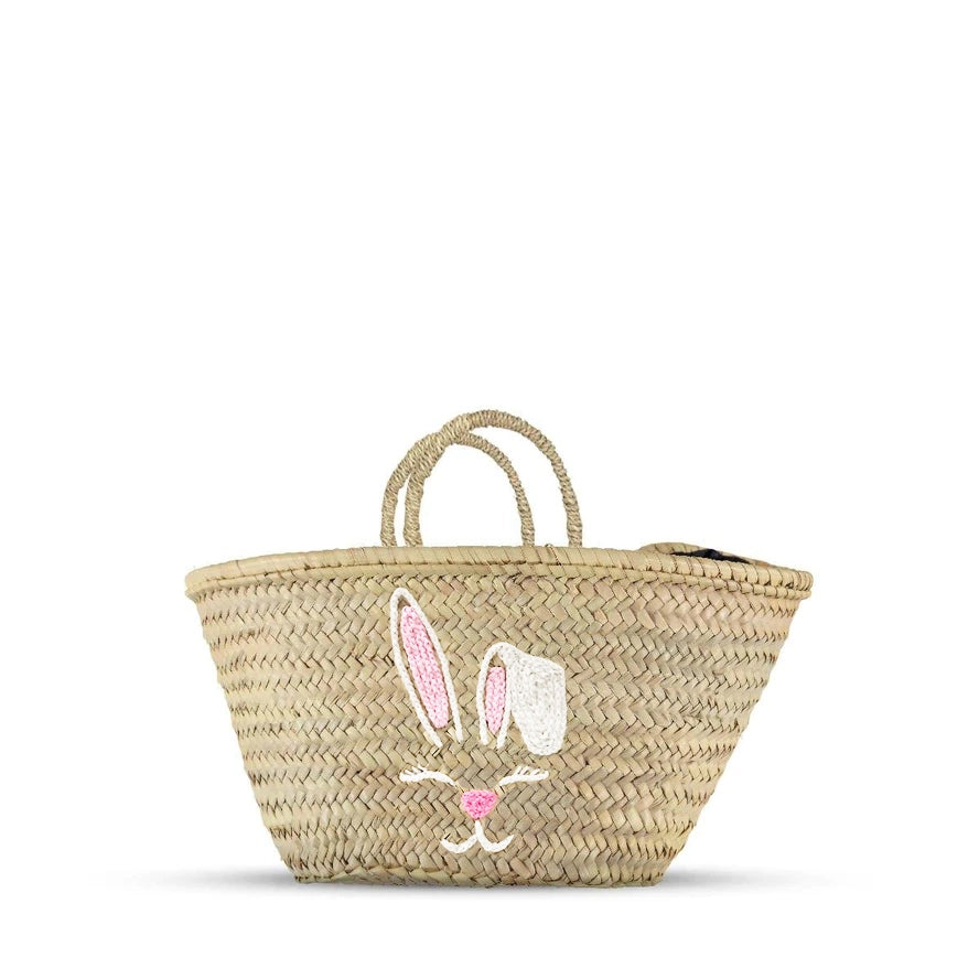 Hand Woven Easter Bunny Straw Basket - Nantucket Kids