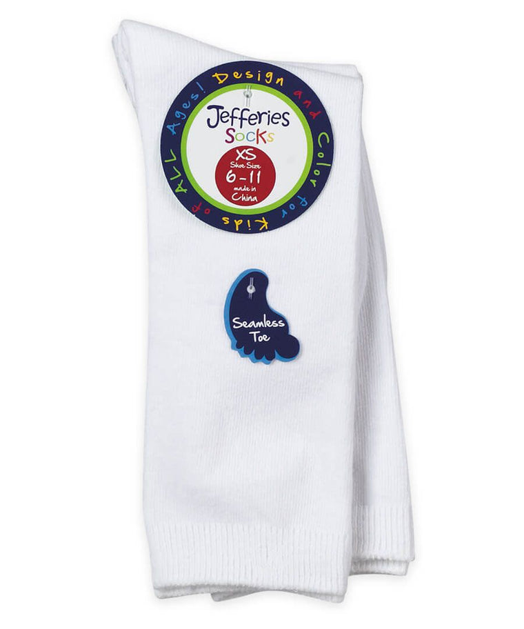 Jefferies Socks Smooth Toe Cotton Knee High Socks 2 Pair Pack