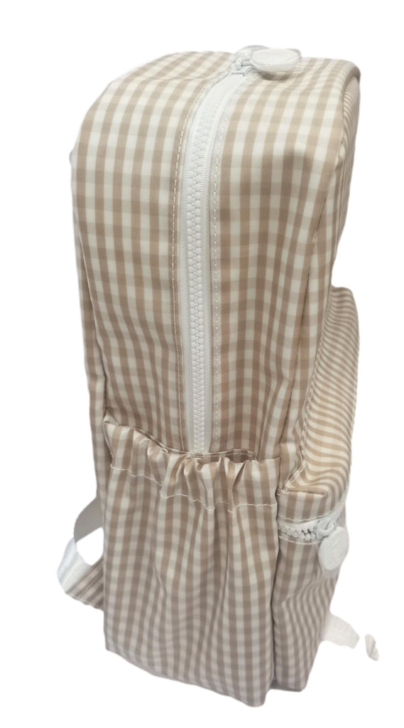 TRVL DESIGN BACKPACKER - GINGHAM KHAKI