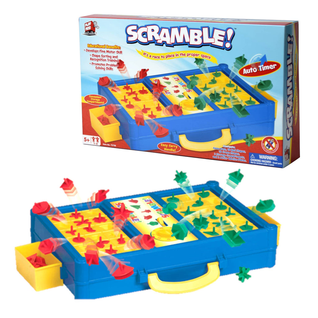 Scramble - 1 - 2 Players Classic Shape Sorting Board Game