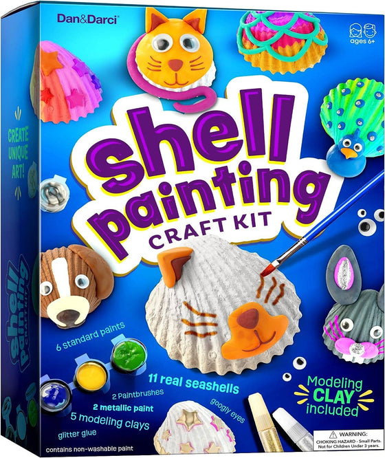 Sea Shell Painting Kit - Arts & Crafts for Boys and Girls