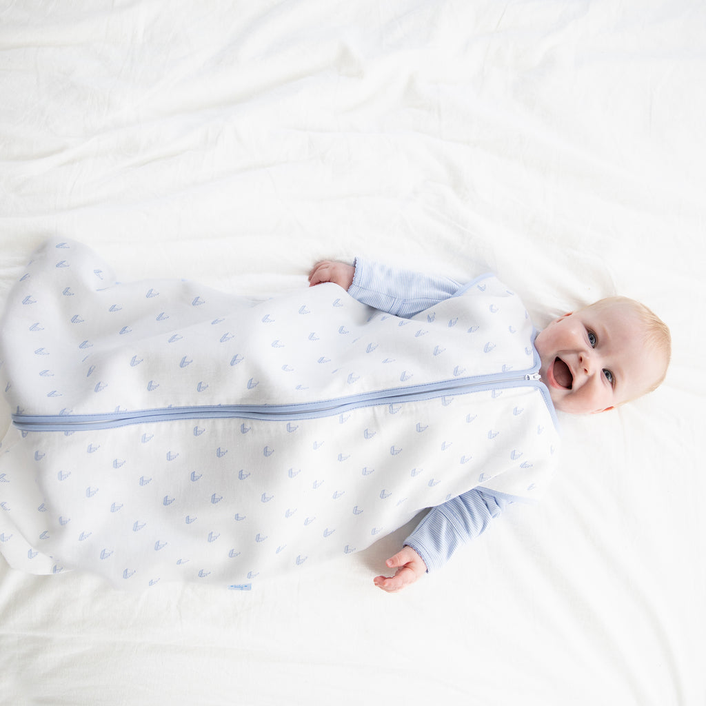 Tradewinds Muslin/Pima Sleepsack-Blue Boats