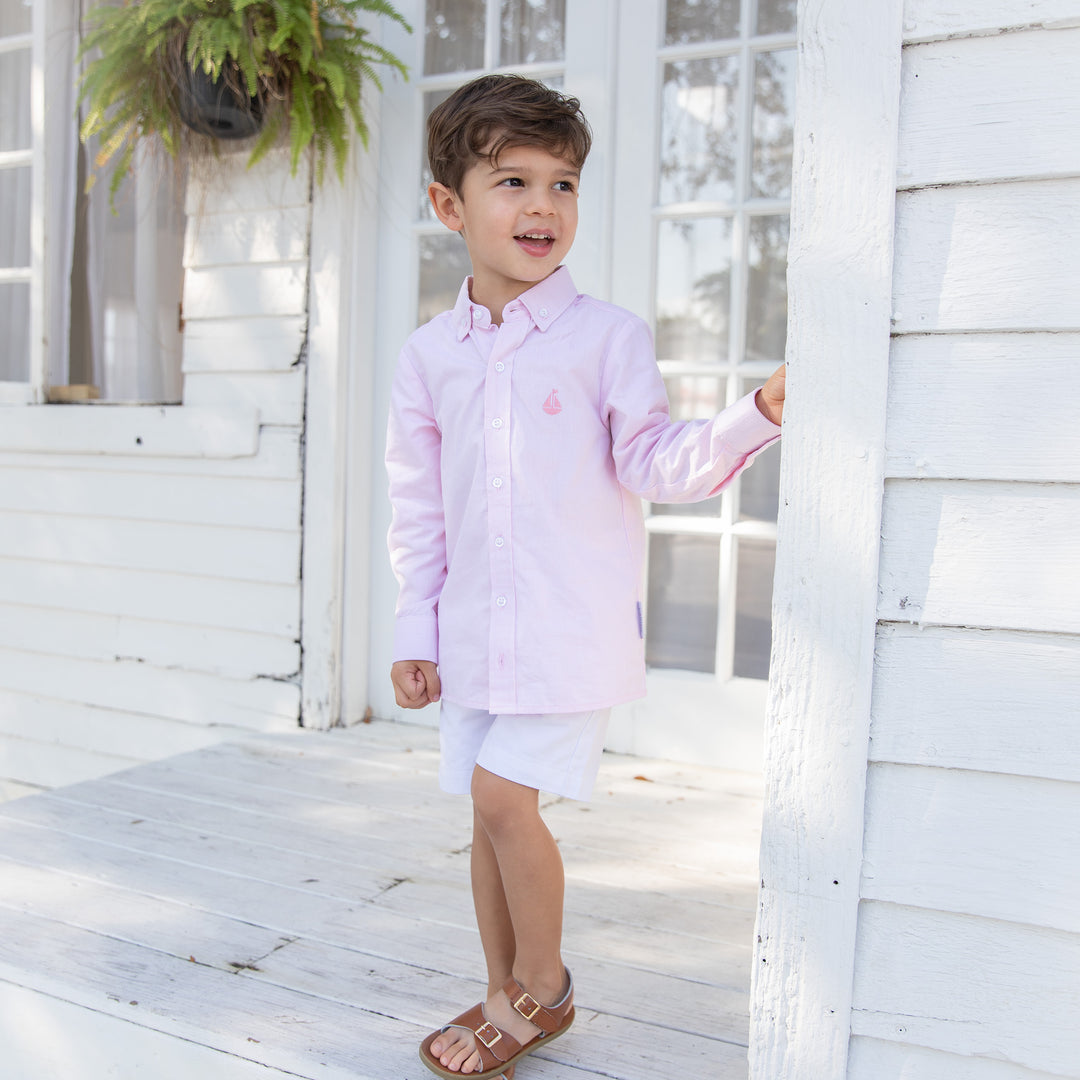 Chambray Button Down-Primrose