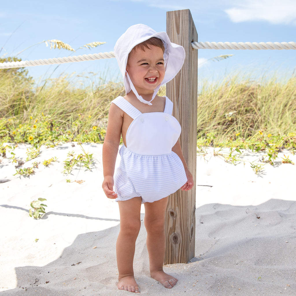 Seabury Sunsuit-White/Chatham Bars Blue Stripe