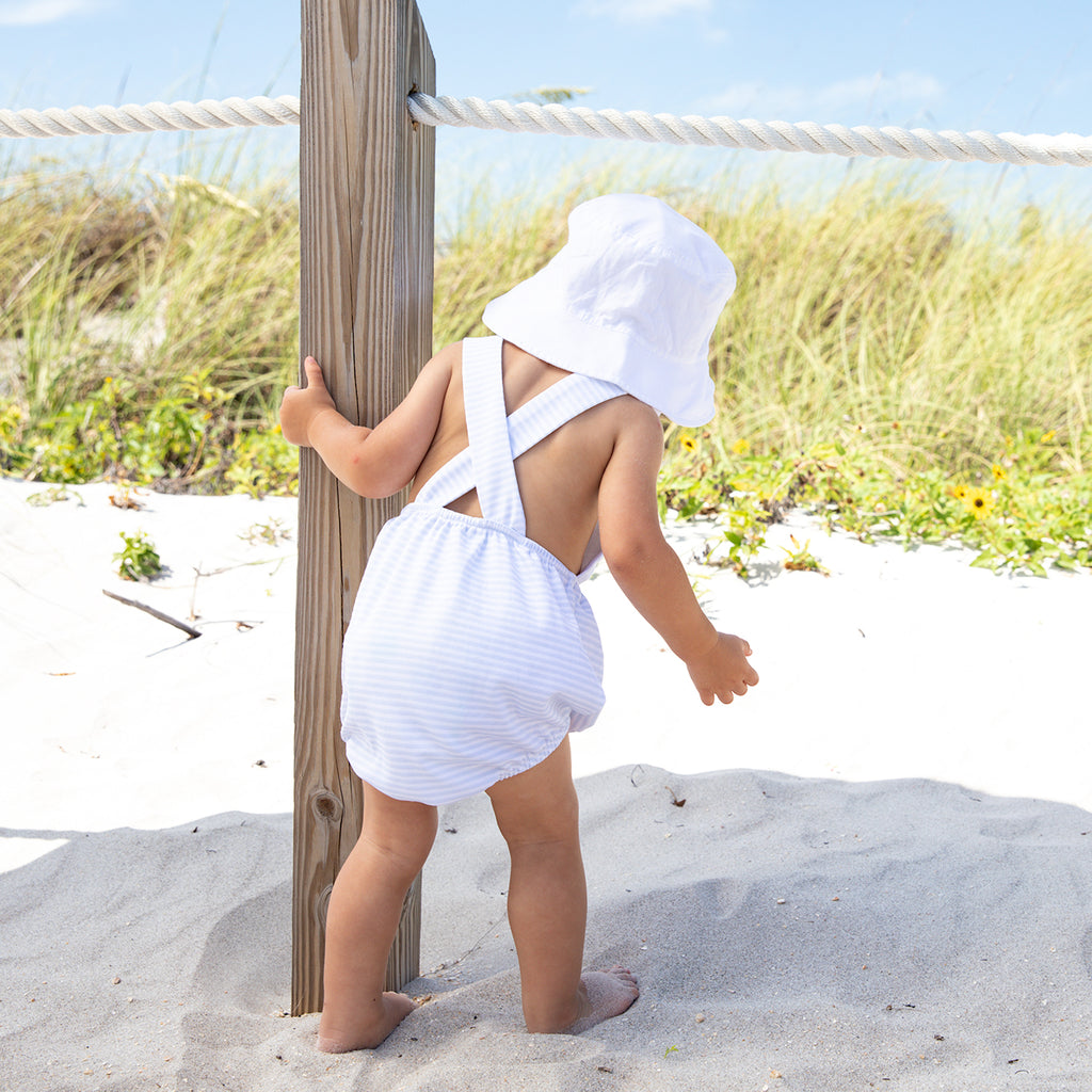 Seabury Sunsuit-White/Chatham Bars Blue Stripe