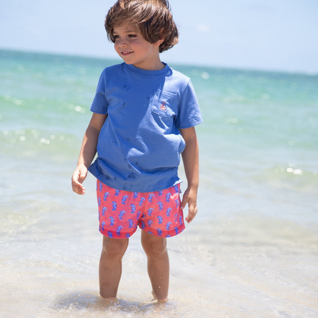 Seahorse Poplin Play Shorts (Unisex)