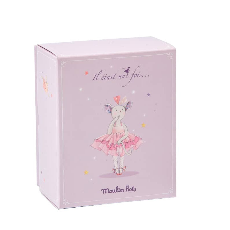 Moulin Roty Ballerina Mouse with Pink Glitter Tutu - Doll
