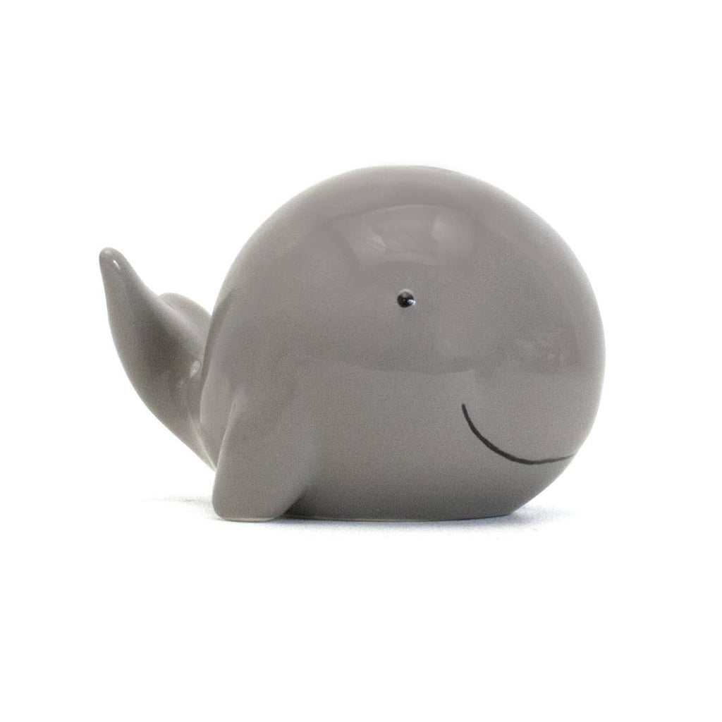 Ceramic Whale Piggy Bank-Gray
