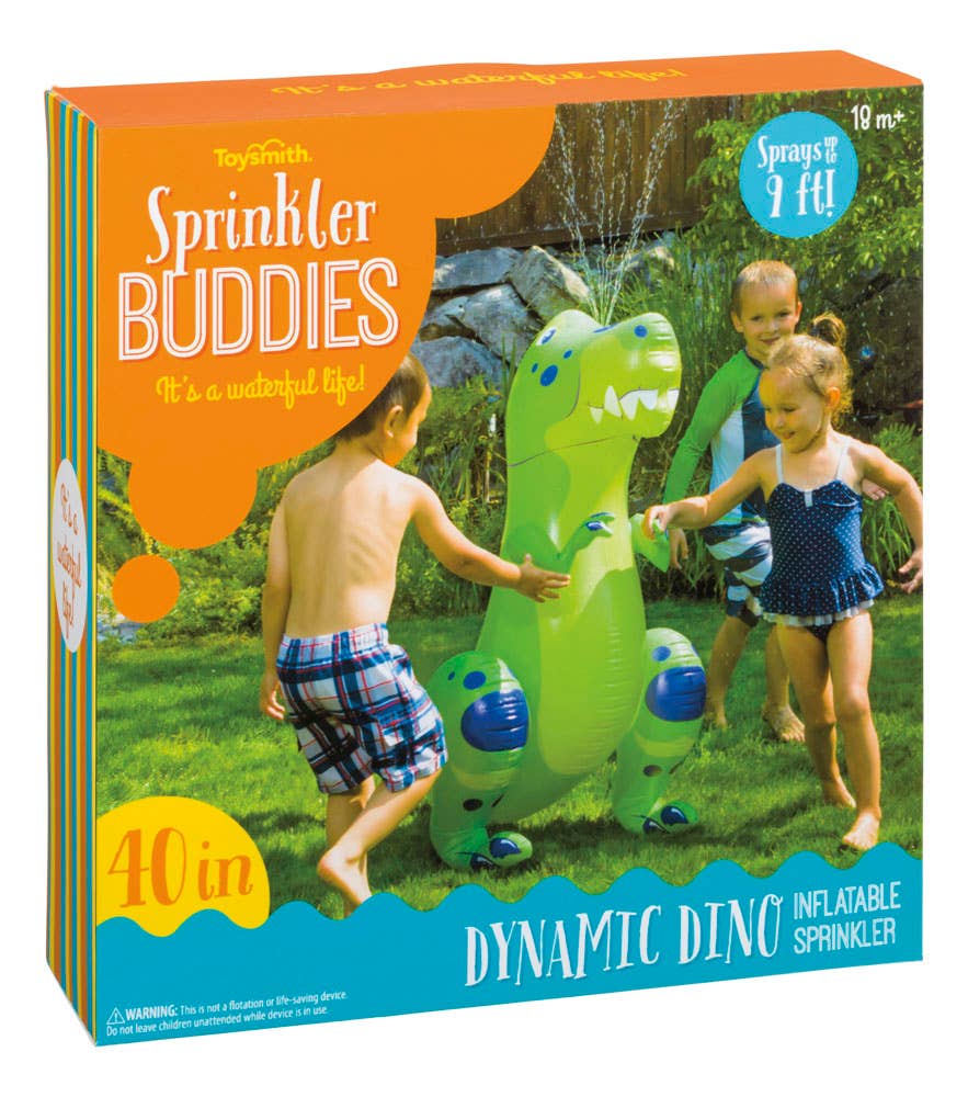 Sprinkler Buddies Dynamic Dino Inflatable Outdoor Sprinkler