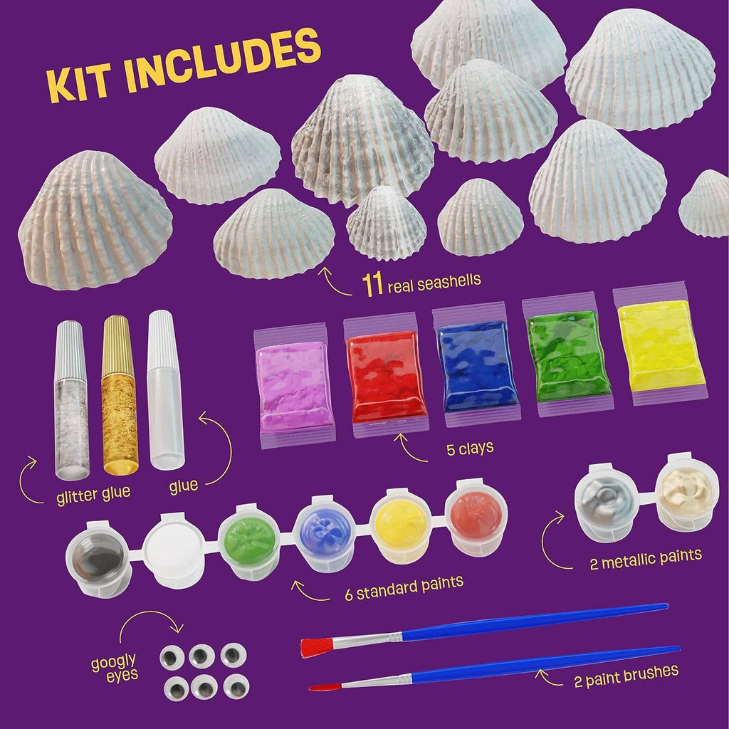 Sea Shell Painting Kit - Arts & Crafts for Boys and Girls