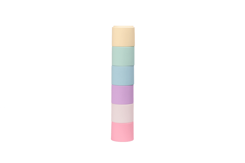 6 Pastel Stacking Cups