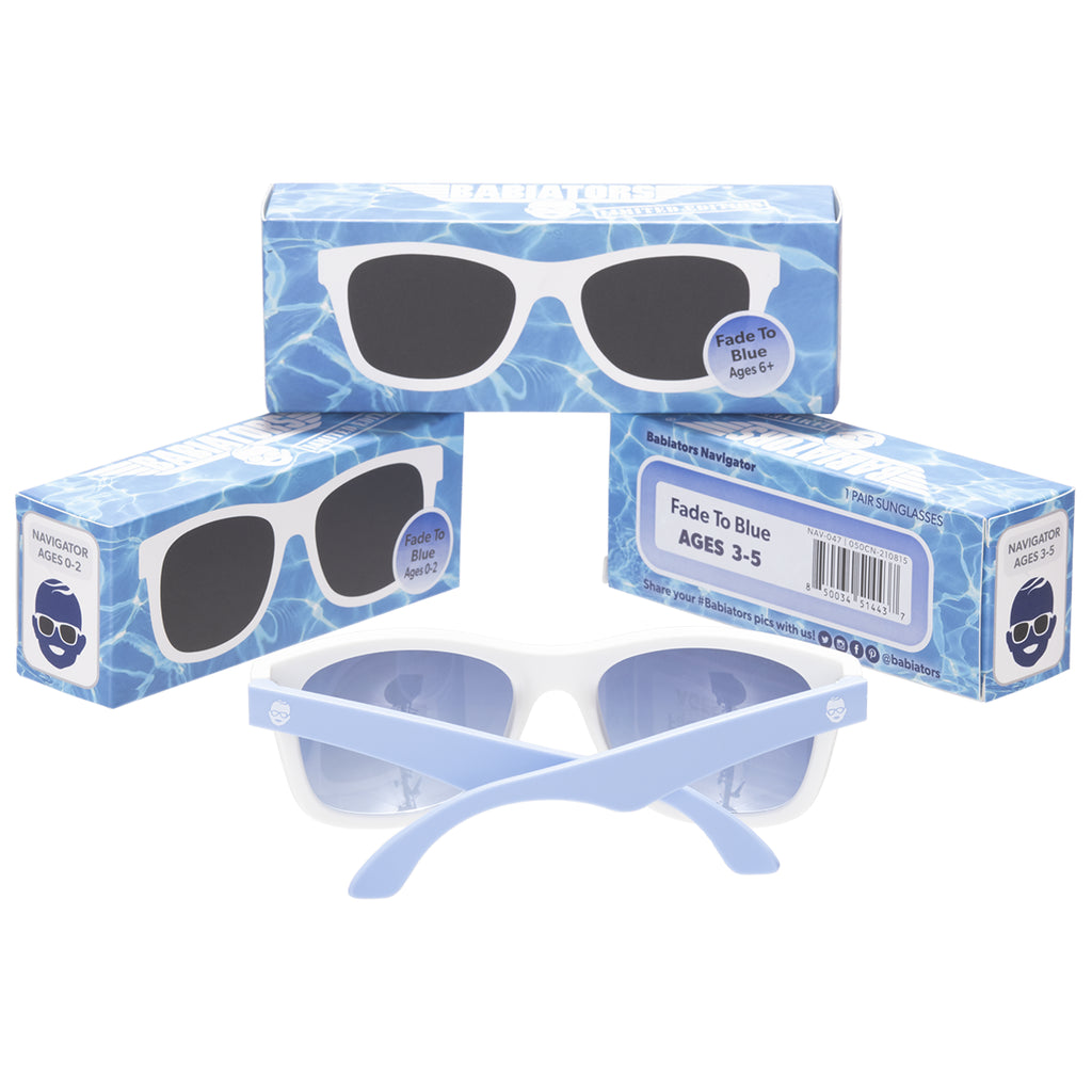 Babiators Fade to Blue Color Block Kids Sunglasses- LIMITED EDITION