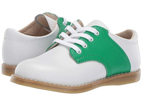 FootMates Cheer Oxford-Classic White & Kelly Green