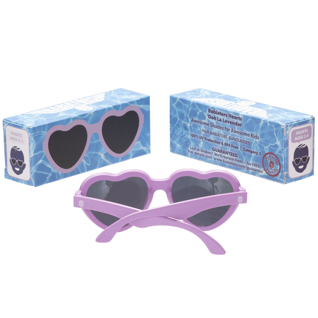 Babiators Ooh La Lavender - Heart Shaped Kids Sunglasses