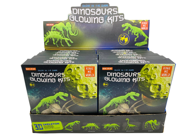 Glow In the Dark Dinosaur Skeleton Models