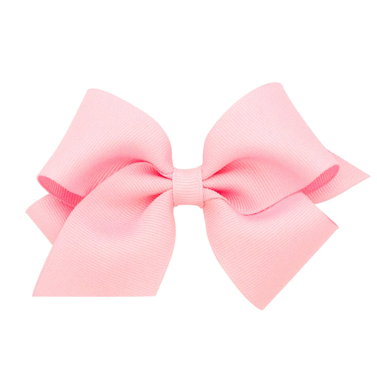 Wee Ones Small Classic Grosgrain Hair Bow-Light Pink