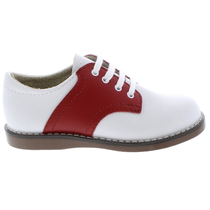 FootMates Cheer Oxford-Classic White & Royal Red
