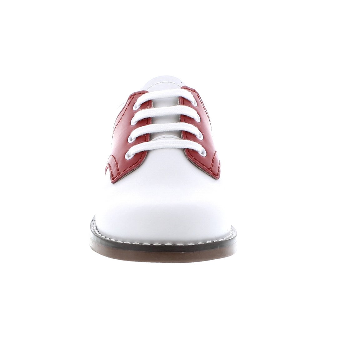 FootMates Cheer Oxford-Classic White & Royal Red
