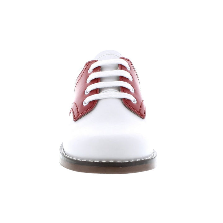 FootMates Cheer Oxford-Classic White & Royal Red